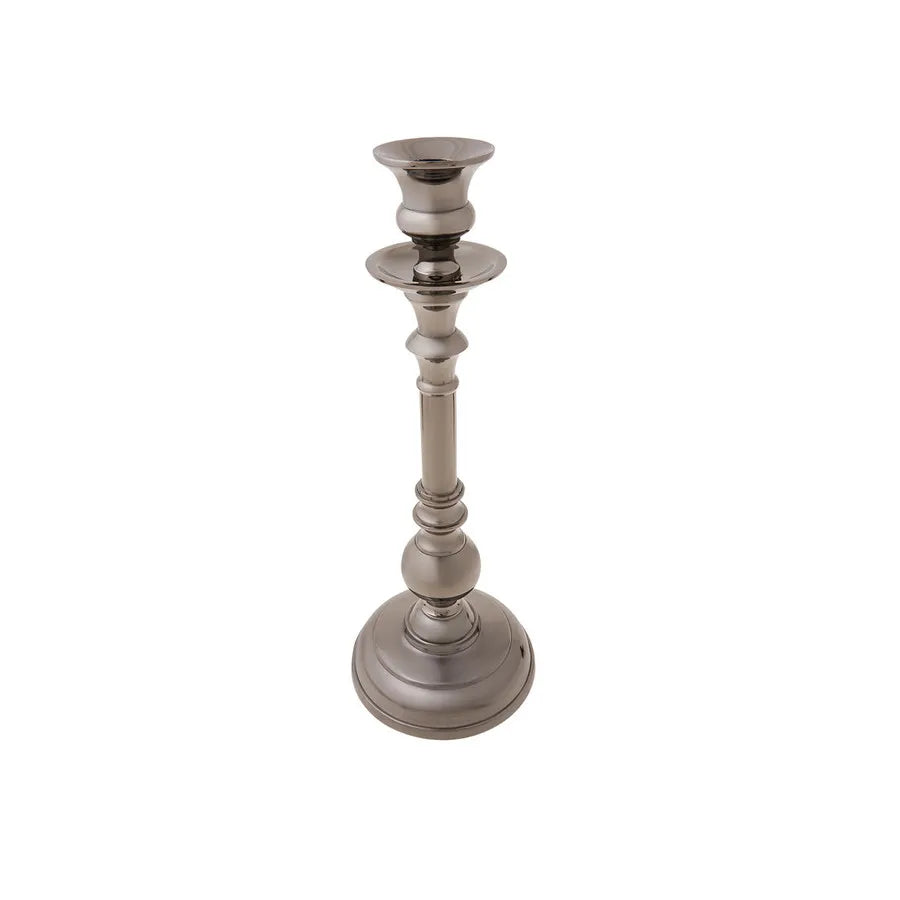 Karaca Jolie Aluminium Candlestick, 26.75cm, Silver
