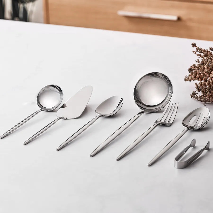 Karaca Moongate 7 Piece Premium Kitchen Utensil Set, Silver