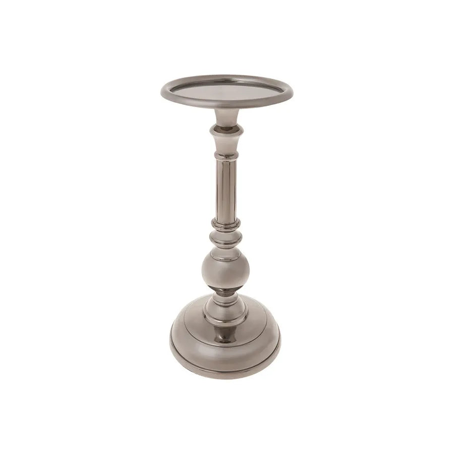 Karaca Jolie Aluminium Candlestick, 22.25cm, Silver