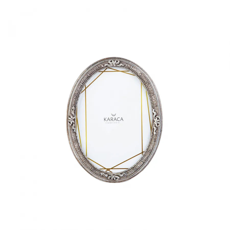 Karaca Nova Romantic Photo Frame, 13cmx18cm, Silver