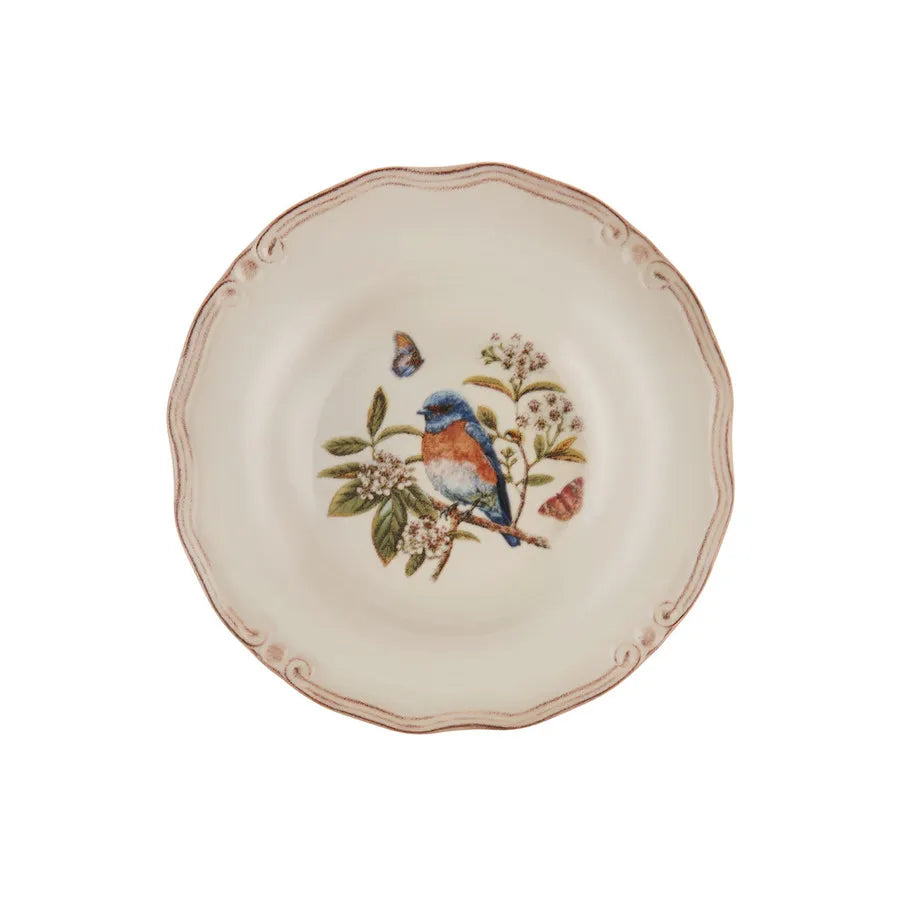 Karaca Tiffany Bird Porcelain Pasta Bowl, 24cm, Multi