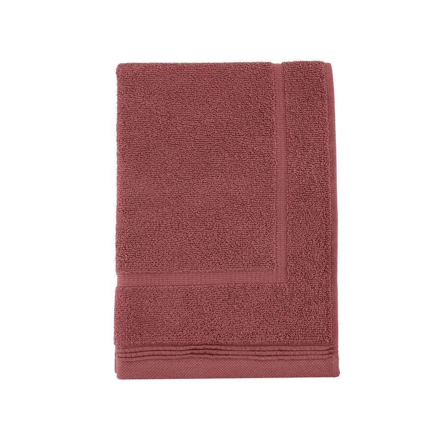 Karaca Home Back To Basic 100% Turkish Cotton Foot Towel, Wine