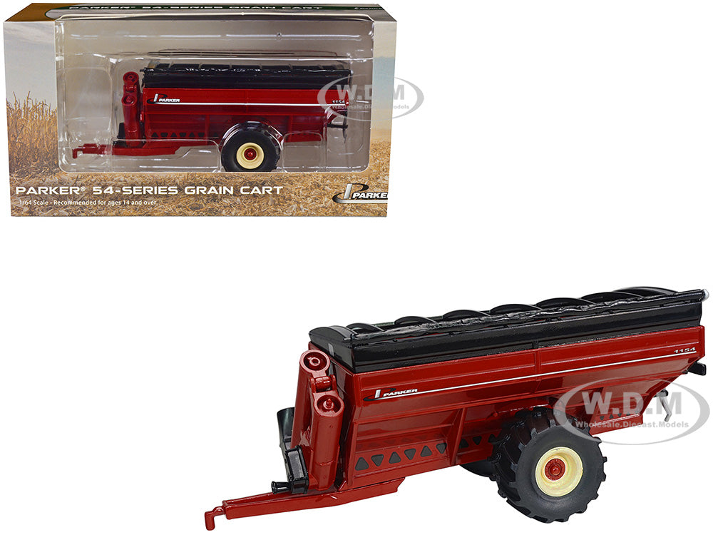 Parker 1154 Grain Cart with Flotation Tires Red 1-64 Diecast Model by SpecCast