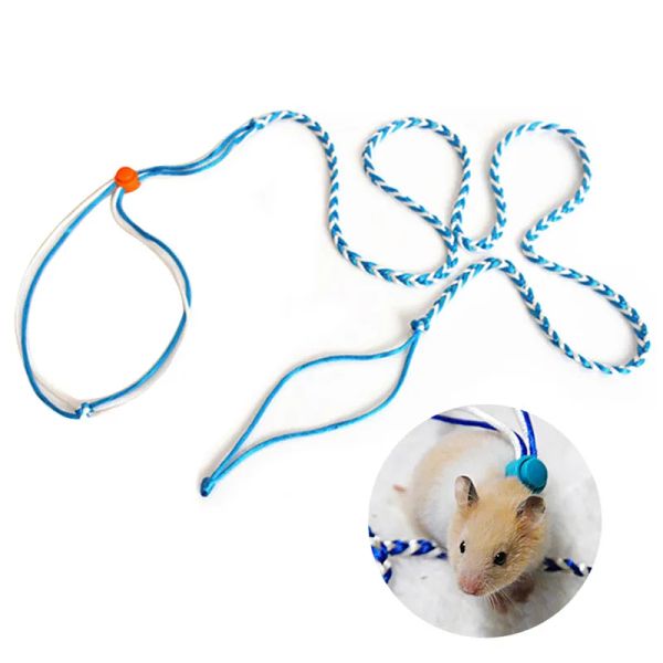 Rabbit Hamster Leashes Outdoor Leads Pet Accessories Pet Adjustable Leash Collar for Rabbit Squirrel Pet yq01174 LL