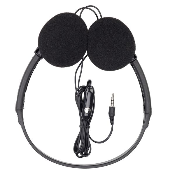 3.5mm Wired Headphones With Microphone Over Ear Music Headset Stereo Earphone For Mobile Phone PC Tablet