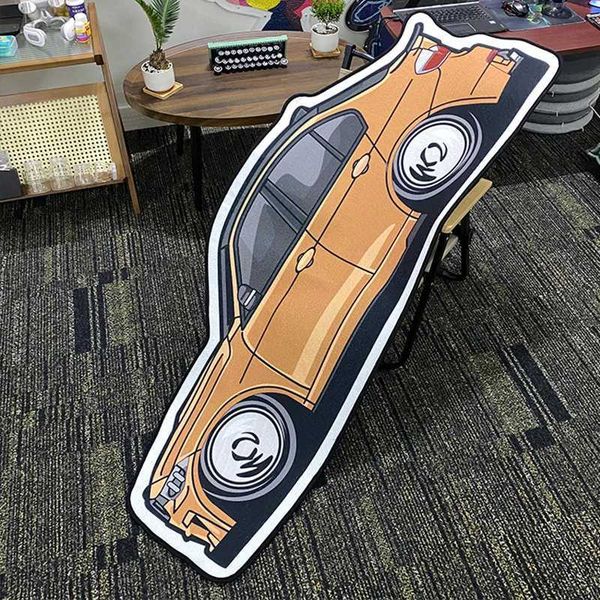 Carpets Anime Sports Car Carpet Funny Trendy Pattern Rug Living Room Coffee Table Strip Rugs Bedroom Bedside Area Home Decor Floor Mat