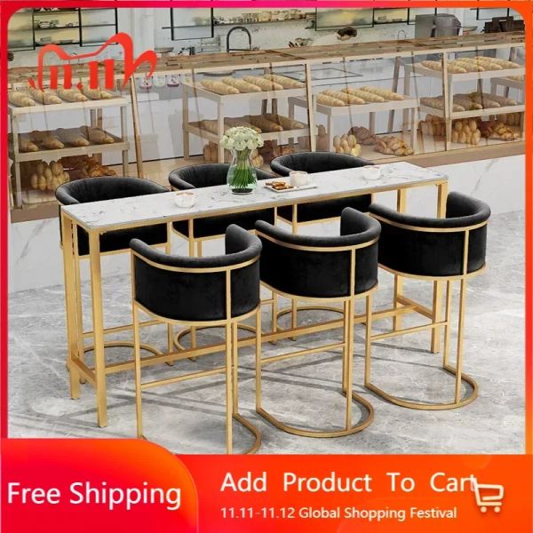 Waiting Barstool Dining Chairs Soft Nordic with Backrest Velour Kitchen Bar Luxury Modern Leisure Taburete Cocina Bar Furniture