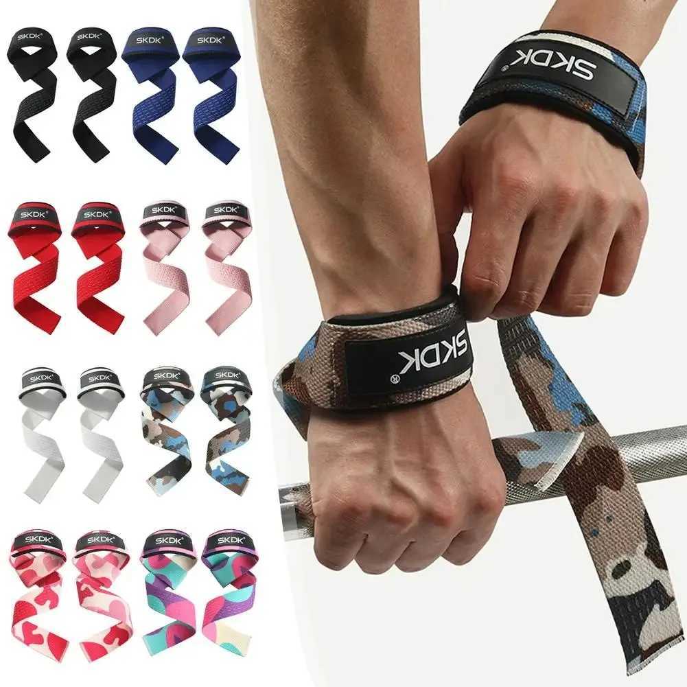 2Pcs Weightlifting Wrist Brace Straps Strength Training Deadlifts Crossfit Gym Fitness Pullup Lifting Support Sport Grip Band J250919