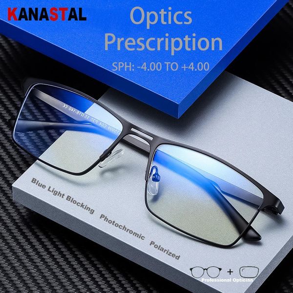 Men Blue Light Blocking Reading Glasses Myopia Prescription Eyeglasses Frames Women Optical Lenses Computer Eyewear Sunglasses 240708