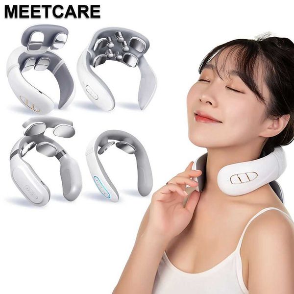 Massaging Neck Pillowws Smart Back Neck Massager with Heating TENS Pulse Cervical Muscle Massage Wireless Shoulder Relief Pain Health Care z