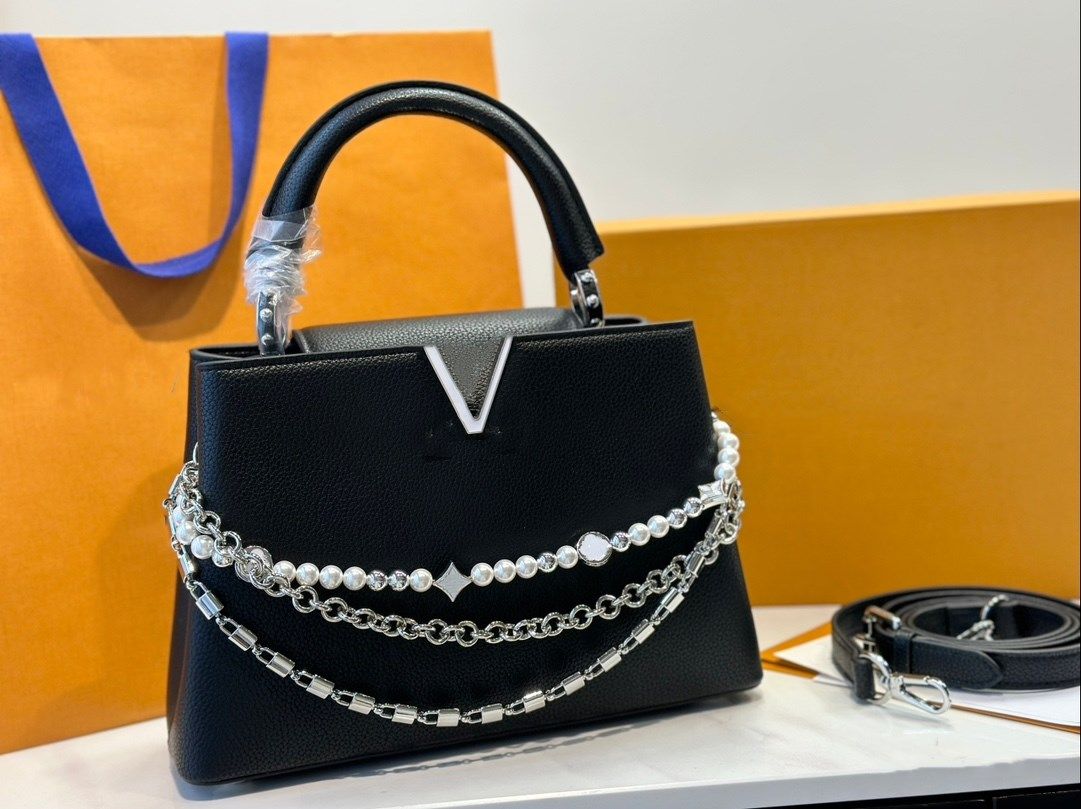 Designer lady handbag Capucines handbag women&#039;s shoulder bag highs quality cowhide wallet fashionable gold buckle hardware crossbodys bag