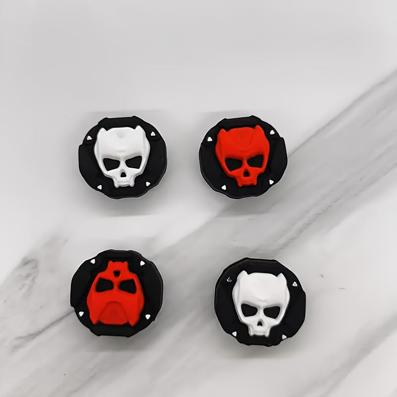 TEMU 4pcs Silicone Thumb Grips, Controller Grip Covers For Ps5-ps4- & Switch Pro - Comfortable Joystick Caps, Anti-slip Protective Sleeves, Gaming