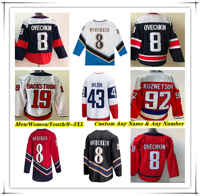 Washington ice Hockey Jersey Alex Ovechkin Tom Wilson Dylan Strome Darcy Kuemper John Carlson T.J. Oshie Evgeny Kuznetsov Nicolas Aube-Kubel Anthony