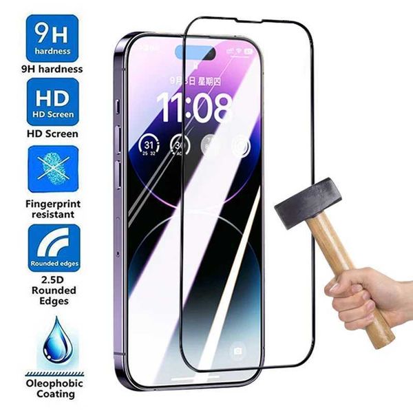 9H Explosion proof Tempered Glass Suitable for 14 Plus 13 Mini 12 11 Pro SCREEn Protector iPhone X XR XS Maximum Protective Film M250120