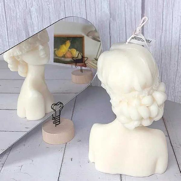 New Arrival European style art aromatherapy candles creative wedding dress blinds girl design aromatherapy candles birthday gift Z250106