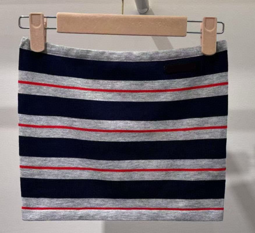 (Order by pic in opt, not by desc) Striped Strapless Top Women Tanks cotton-blend tank tops letters Designer Skirts Yoga Suit Dress bra Vest