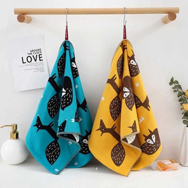 Towel Baby towels cotton bath cartoon towels 3-layer high-dimensional face wash cloth square hand wiping newborn bathing feeding childrens h