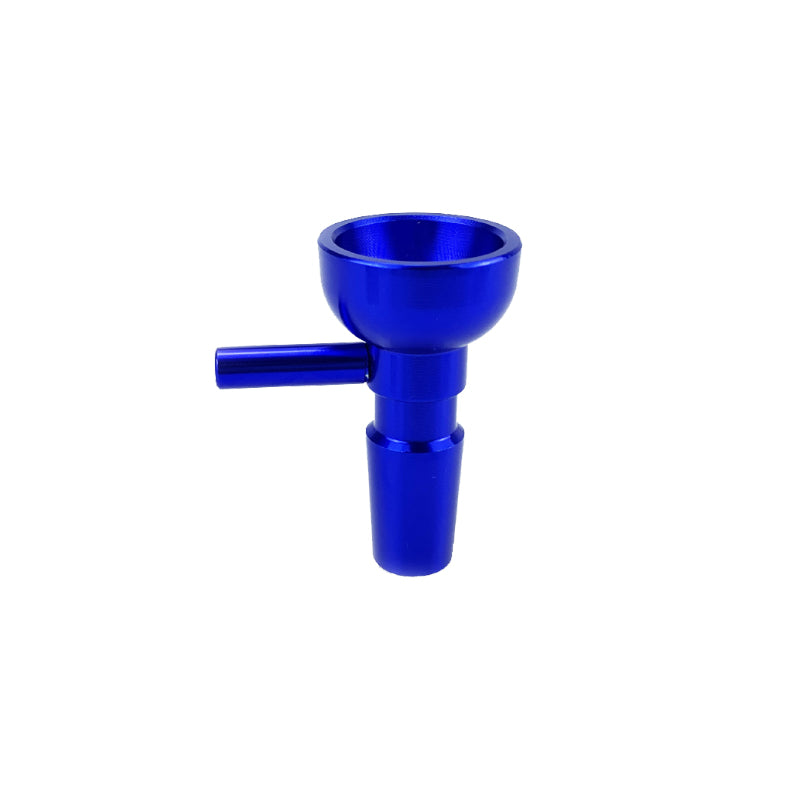 Metal Hookah Smoking Bowls Banger Slide 14mm Male with Aluminium Alloy Handle Durable Bowl Slides