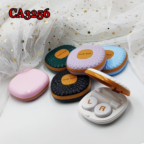 Daisy Flower Contact Lens Case With Mirror Pocket Lenses Mate Box Container Travel Kits for Water Container CA3256