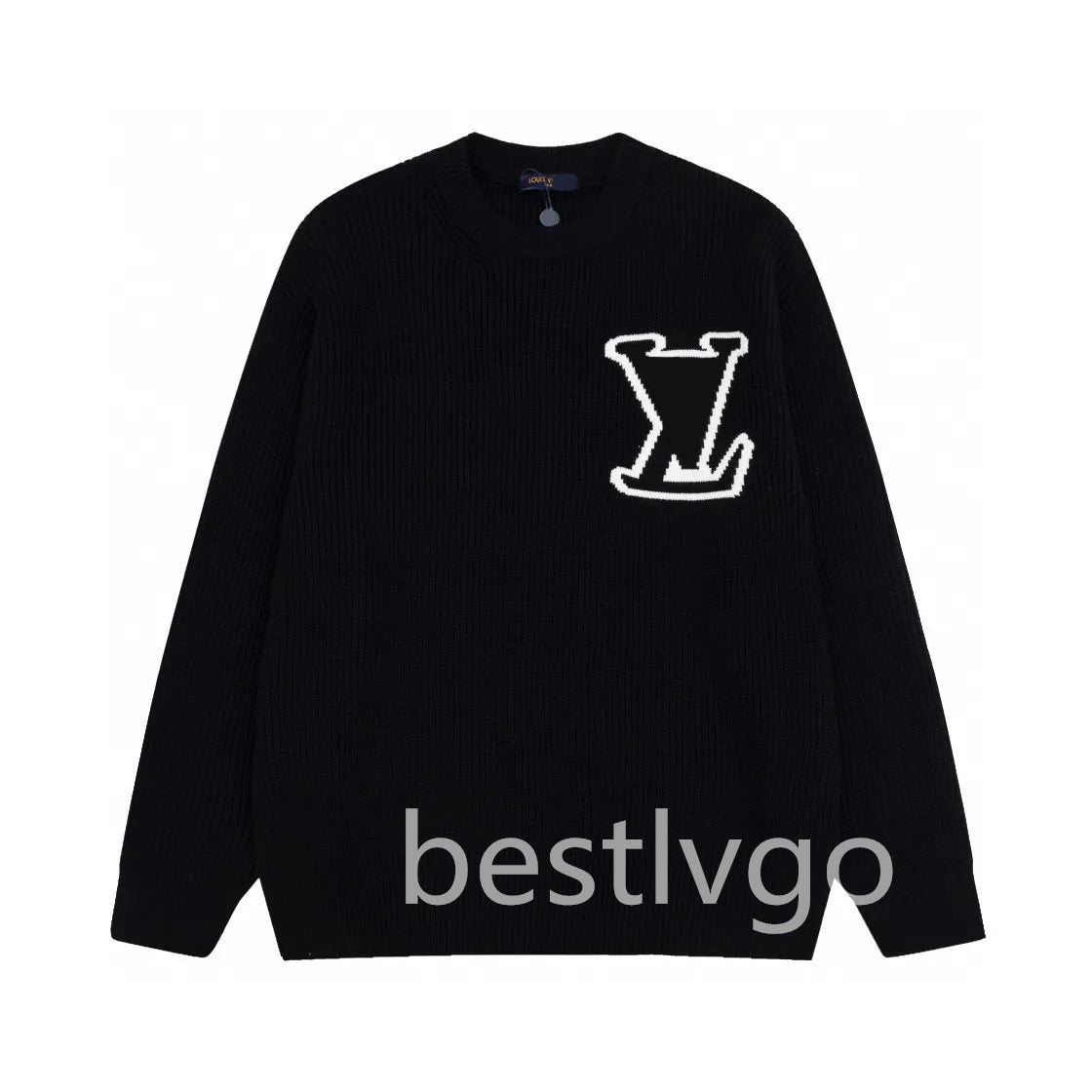 Men&#039;s Plus Size Hoodies & Sweatshirts jacquard letter knitted sweater in autumn - winter acquard knitting machine e Custom jnlarged detail crew