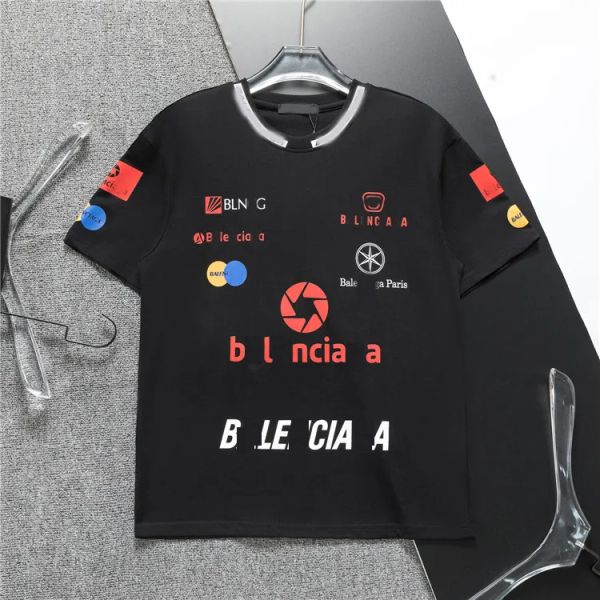 GG 2024 Spring Summer Men Women Designers T Shirts Loose Tees Apparel Fashion Tops Mans Casual Chest Letter Shirt Street Shorts Sleeve Cloth