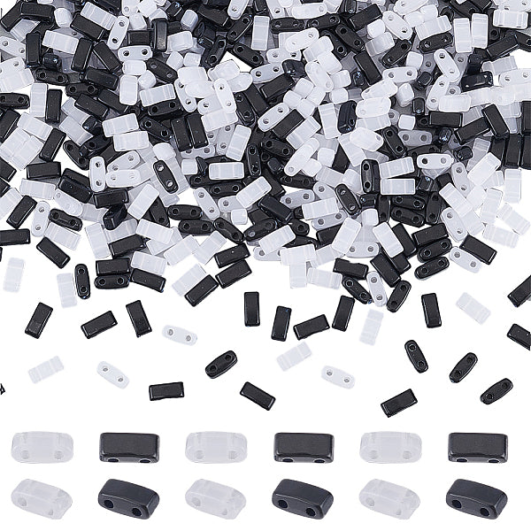 600 Stück 2 Farben undurchsichtiger Acryl-Dia-Charm