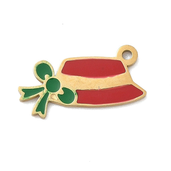 304 Edelstahl Emaille Weihnachtsmotiv Charms