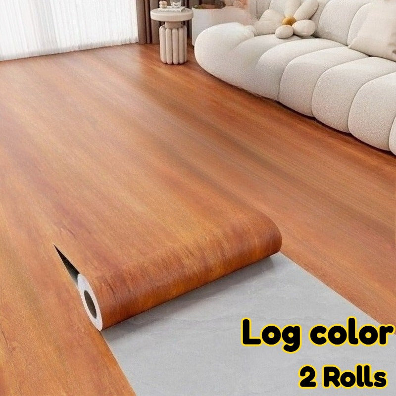 TEMU 2 Rolls, Luxurious Retro Wood Grain Effect Flooring - Easy To Peel And Stick, 44, 99cm X 200cm, Scratch Resistant, Removable Wallpaper, 3d