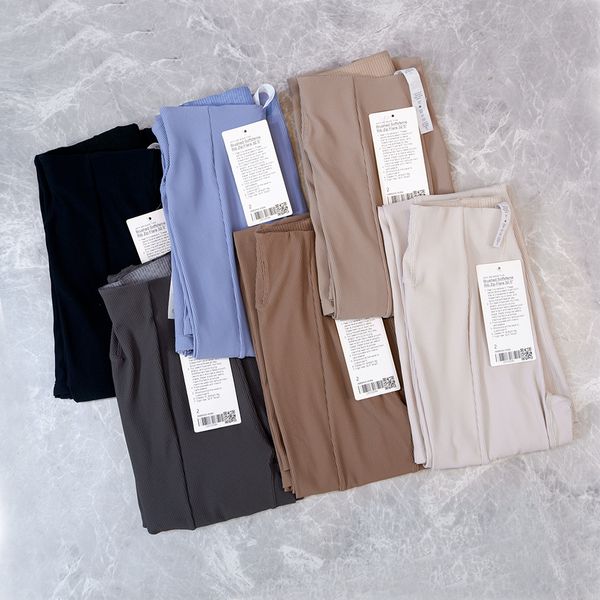 Long Yoga Flared Pants Ladies High Waist Slim Fit Belly Bell-bottom Trousers Shows Legs Yoga Fitness Solid