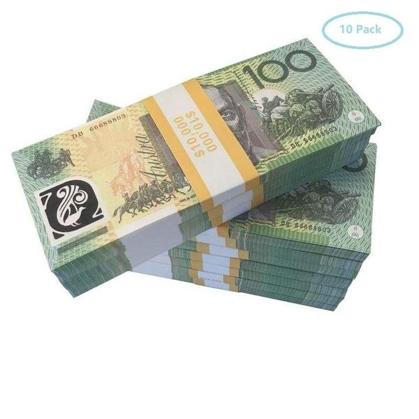 Novelty Games Fake Money Prop Australian Dollar 50 Aud Banknotes Paper Copy Movie Game Props Drop Delivery Toys Gifts Gag Dhgw0 844