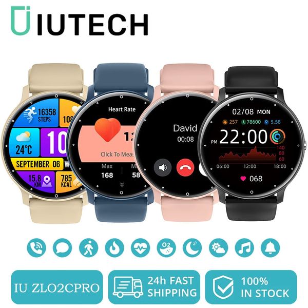 IUTECH ZL02CPRO 2024 Smart Watch 1.28 Inch Bluetooth Call Smartwatch Waterproof Sports Ftiness Watch For Men Women Smarthwhatch 250106