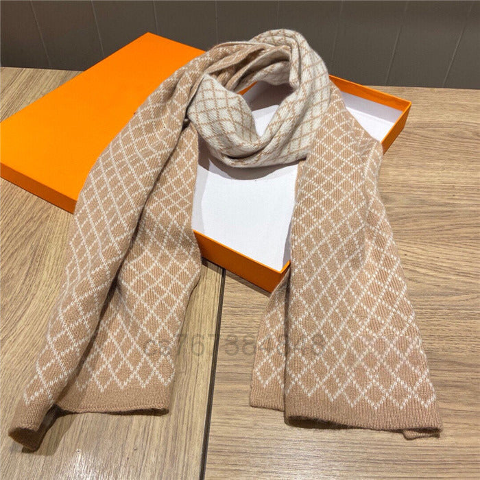 Scarves High Quality Luxury Mens scarf knitting Letter Plaid Stripes women designers winter scarfs cashmere sciarpe echarpe homme size 35180CM