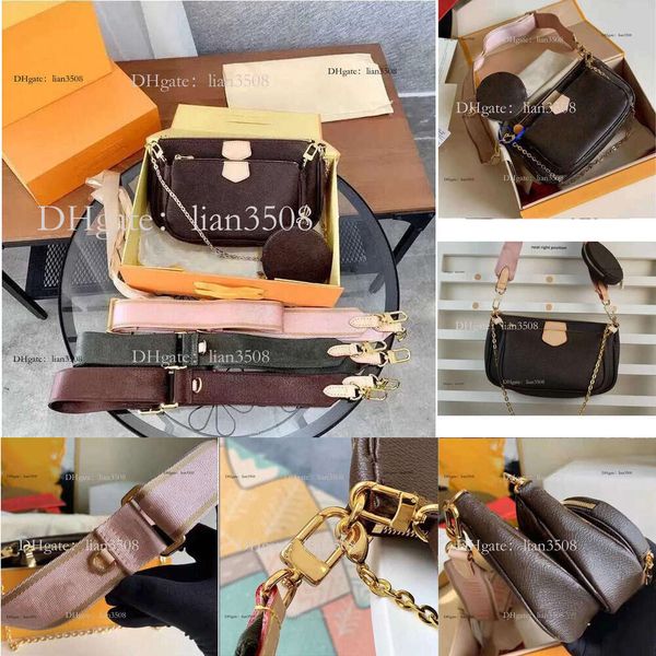 High designer quality handbags composite wallet clutches shoulder bags womens purses multi-function messenger bag