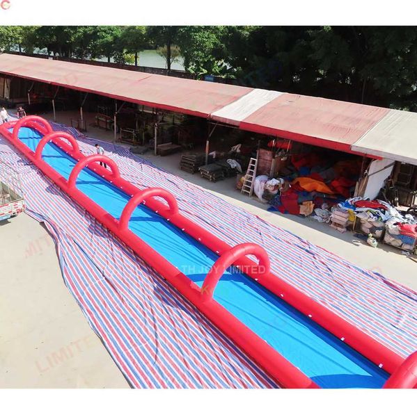 wholesale Free Door Delivery Outdoor Games Activities Summer Crazy Commercial Grade giant Inflatable Water slip slide with arch for sale