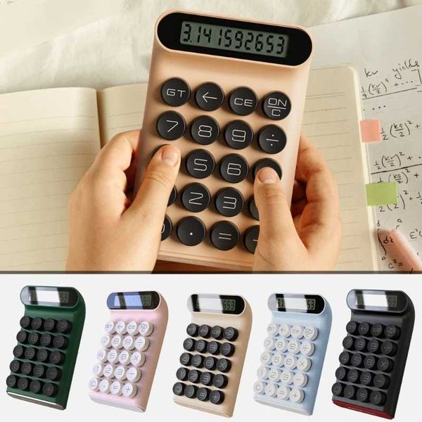 User friendly mechanical keyboard calculator with clear display and easy to read numbers M240831