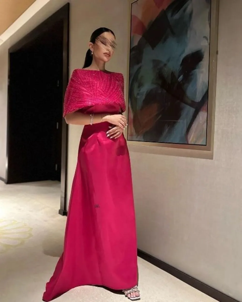 Saudi Arabia Women Formal Occasion Party Dress Sequins Gorgeous Evening Dresses Eid Vestidos De Prom Gowns Robes de