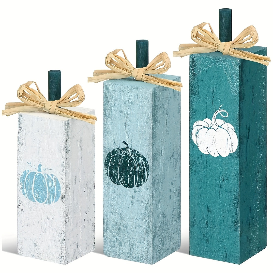 TEMU 3pcs, Autumn Wooden Tabletop Party Table Center Decoration, Thanksgiving Layered Tray Decoration, Autumn Wooden Block Signboard Tabletop