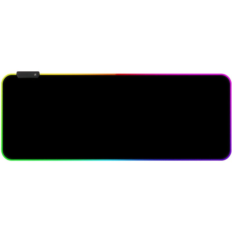 TEMU 1pc - Large Rgb Gaming Mouse Pad - Led Lighting - Extended Desk Mat - Colorful Gradient - Thickened Lock Edge - Non-slip Rubber Base - For