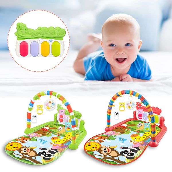 Baby Music Rack Play Mat Puzzle Carpet with Piano Keyboard Infant Playmat Gym Crawg Activity Rug Toys for 0-12 Months Gift 240518