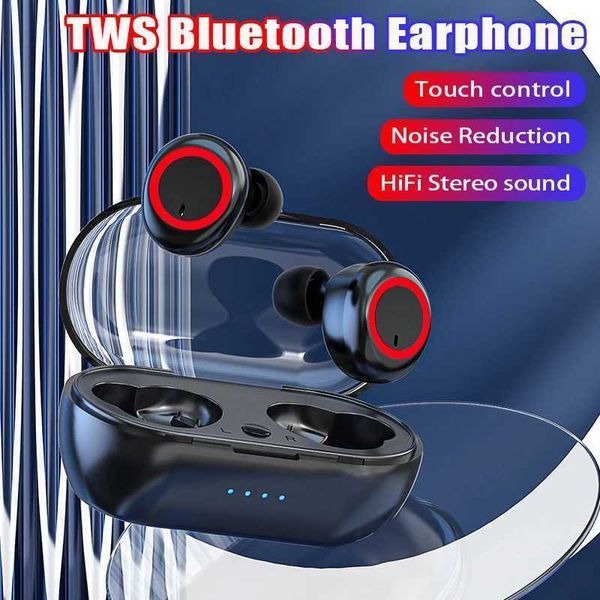 TWS Y50 BT Headphone Sports Earphones HiFi Wireless BT 5.0 Touch Motion Noise Reduction Earbuds with Microphone M240907