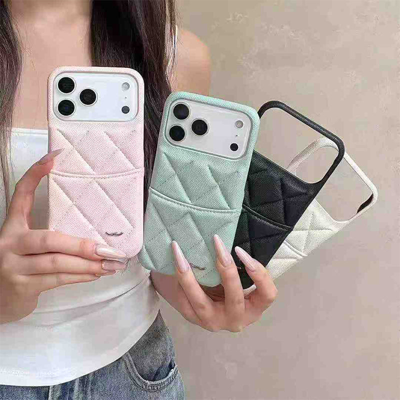 designer phone case Card Pocket Leather Card Holder Phone Case Designer iPhone Case for iPhone 17 Pro Max 16 15 14 13 12 11 Luxury Wallet Cover Case