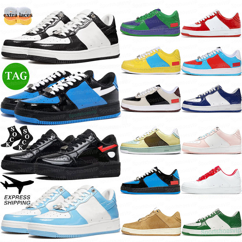 Designer Casual Shoes for Mens Womens Low Platform Sneakers Sta Black Camo Bule Grey Red Suede Shark Men Trainers Camouflage Skateboarding Jogging T