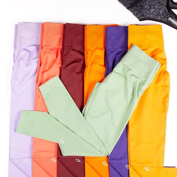 Effortless Seamless Leggings Women Compression Yoga Pants Workout Scrunch Butt Sports Wear Gym Clothing Outfits Fiess Athletic