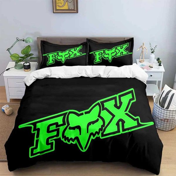 F-Fox Racing Pattern Sets Exquisite Bed Supplies Duvet Cover Comforter Bedding Set Birthday Gift Y240730