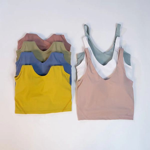 Women&#039;s Yoga Sport Bra Summer U-shaped Yoga suit sports U-shaped vest, bra, fitness and beauty back, lined chest pad