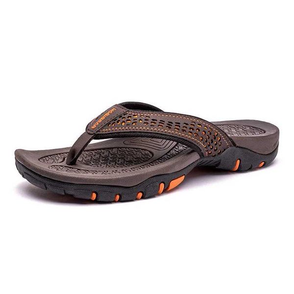 Jumpmore Summer Flip Flip Shoes Men Sapatos ao ar livre Sapatos de couro PU