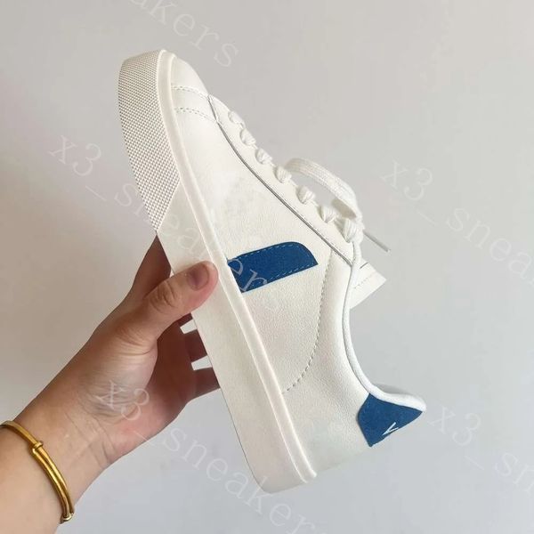 2024 Hot Summer Hot French Brazil Green Low-carbon Life V Organic Cotton Flats Platform Sneakers Women Casual Classic White Designer Shoes M