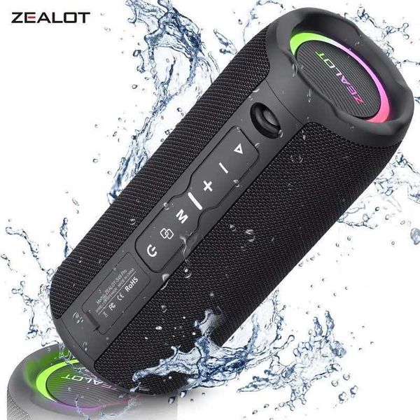 Loudspeaker box ZEALOT S49PRO Portable Speaker 20W IPX6 Waterproof Powerf Sound Box Bass Boost Dual Pairing True Wireless Speaker Z241128