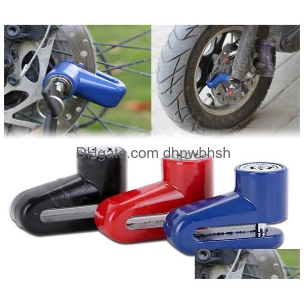 Theft Protection Heavy Duty Motorcycle Moped Scooter Disk Brake Rotor Lock Security Antitheft Accessories Protection5886934 Drop Del Dhsbi