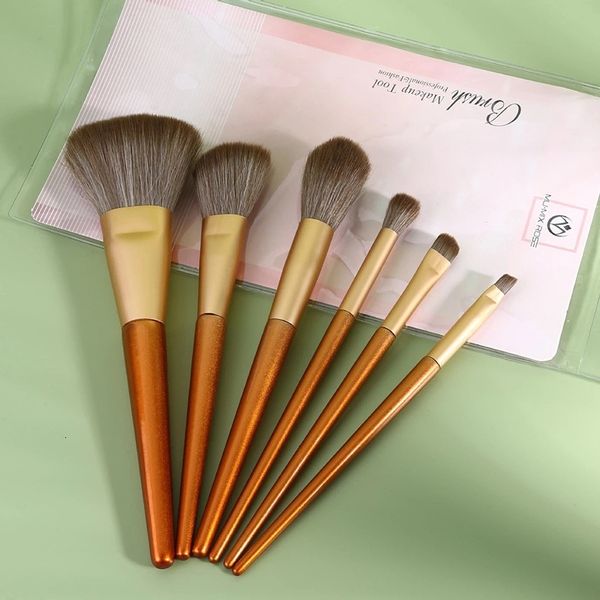 Japanese Korean style exquisite brushes, 6-pack, large and 3 small brush sets, beauty tools, makeup brushes for sale